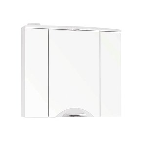 Style line Жасмин-2 Зеркальный шкаф 80 С, Люкс белый