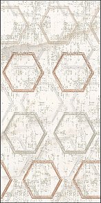 Azori Apulia Oro 589002003 Hexagone Декор 31,5х63 см