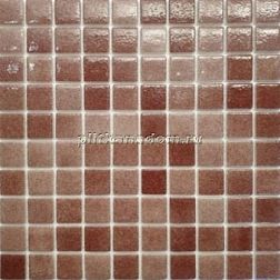 Gidrostroy Стеклянная мозаика QB-101 Коричневая Глянцевая 3x3 31,7x31,7 см