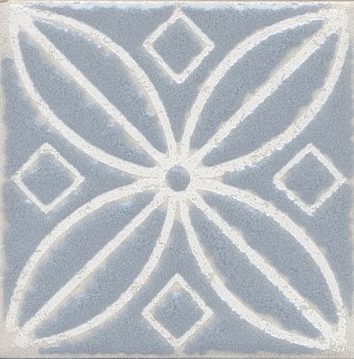 Керама Марацци Амальфи STG-A402-1266 Орнамент серый Вставка 9,9х9,9 см