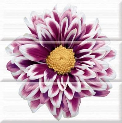 Absolut Keramika Aure Copmposicion Flowers Панно 45x45 (3 шт.)