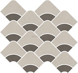 Kerama Marazzi Таделакт KMD2HID008BR Декор наборный бежевый светлый, коричневый 30x28x0,9 см