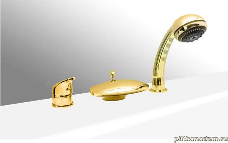 AquaDesign Niagara Смеситель на борт ванны, золото