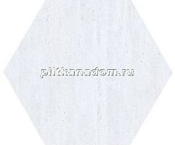 Casalgrande Padana Marmoker Travertino Bianco Esagono Lucido Декор 51,9х30 см