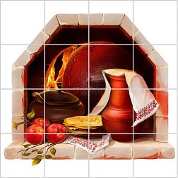 Фотоплитка Печка Панно 107.1 40х40 см