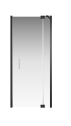 Creto Tenta дверь распашная 900мм, стекло прозр. EASY CLEAN, проф. черный, 123-WTW-90-C-B-8 (260089)