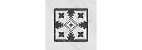 Kerama Marazzi Келуш TOC004 Декор 1 Грань Черно-белый Матовый 9,8х9,8 см