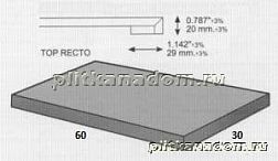 Apavisa Metal Titanium Lapp TOP Angulo Ступень 29,75х59,55 см