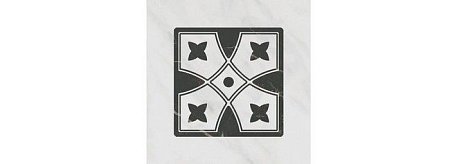 Kerama Marazzi Келуш TOC004 Декор 1 Грань Черно-белый Матовый 9,8х9,8 см