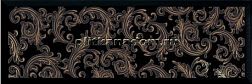 Versace Solid Gold Barocco Black Декор 20х60 см