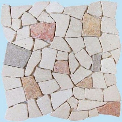 Chakmaks Mosaic Anatolian Stone 23х23 Amorphous Mix Мозаика 30,5х30,5 (2,3х2,3)