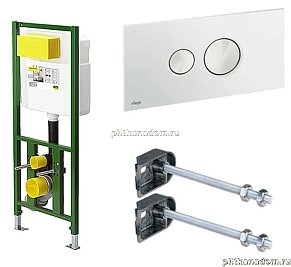 Viega Eco Plus 660321 комплект для подвecного унитаза 606664, 596323, 460440