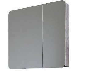 Grossman Шкаф-зеркало Grossman ТАЛИС-80 см Лев. бетон пайн 800х160х750