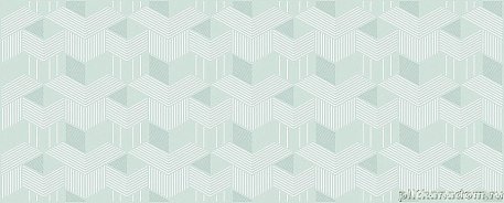 Azori Lounge Mint Geometria Зеленый Глянцевый Декор 20,1х50,5