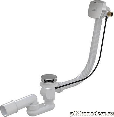 Alca Plast A564CRM1-80 Сифон для ванны с напуском воды через перелив пластик-металл
