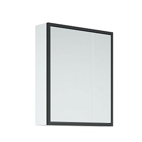 Corozo Айрон SD-00000408 Зеркало-шкаф  70, черно-белый