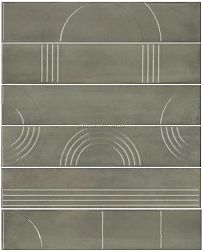 Kerama Marazzi Мажорель KMP3STA003RN6X Панно зелёный (из 6 частей 6х28,5) 36x28,5 см