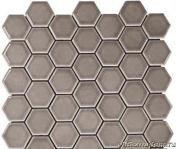 Bars Crystal Керамическая мозаика Taupe Hexagon Мозаика 4,7х5,4 30,15х30,15 см