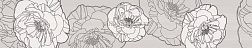 N-ceramica Flower Grey Бордюр 5,7х30 см