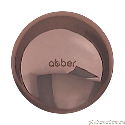 Накладка на слив для раковины Abber AC0014RG розовое золото, керамика