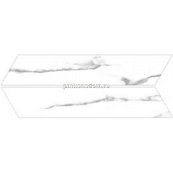 Goetan Ceramica Chevron Marmorea Carrara White Белый Матовый Керамогранит 8х40 см