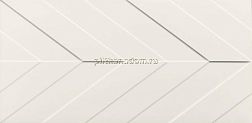 Marca Corona 4D Chevron White Matt Настенная плитка 40x80 см