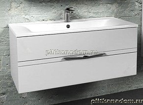 Edelform Concorde 1-686-00-PR100-K Тумба-комплект 100, с 2 ящиками, умывальник Прима 100, белый