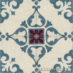 Marca Corona Jolie 8328 Ivoire Petrole Trama Декор 10x10 (4 плитки) см