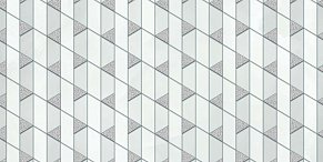 N-ceramica Onyx Silver Triangle Серый Глянцевый Декор 20х40 см