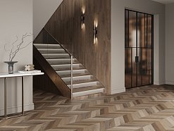 Wood Latina Brown Chevron