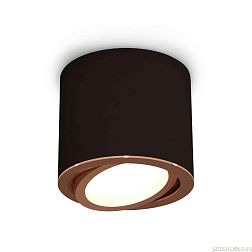 Комплект накладного светильника Ambrella light Techno Spot XS7402004 SBK/PPG черный песок/золото розовое полированное (C7402, N7005)