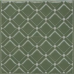 Kerama Marazzi Бахия Декор 1 зелёный глянцевый 9,8x9,8 см