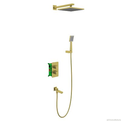 Timo Petruma SX-5049/17SM Душевая система встроенная с термостатом  золото
