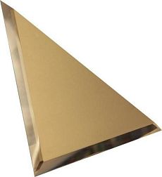 Компания ДСТ Зеркальная плитка ТЗБ1-03 Треугольная бронзовая плитка с фацетом 10 мм 25х25 см