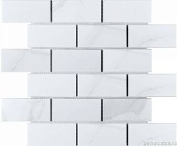 Starmosaic Homework Brick & Metro Brick Carrara Matt (BMP82223) Белая Матовая Мозаика 29,1х29,5