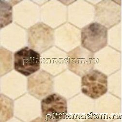 Caramelle Pietrine Hexagonal Pietra Mix 1 MAT hex Мозаика 29,5x30,5х6 (1,8x3) см