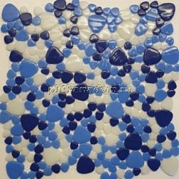 Gidrostroy Стеклянная мозаика BS-007 Микс Глянцевая 30x30 см