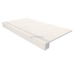 Estima Luna LN00 White Белая Неполированная + Подступенок (14,5x120) Ступень 33х120 см