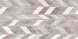 Azori Shabby Chevron Коричневый Матовый Декор 31,5х63 см