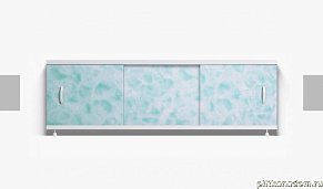 Alavann Оптима Экран для ванн 1,5 м пластик св.зеленый мрамор (12)
