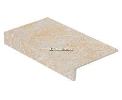 Stroeher Keraplatte Roccia 841 Rosso Ступень прямой угол 29,4х17,5 см