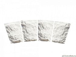 UniStone Трапеция каменная Белый Обход для арок 10,6x20,7x4,2 см