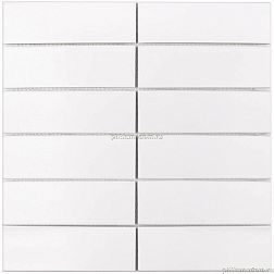 Starmosaic Homework Brick & Metro White Matt (V-VW56000) Белая Матовая Мозаика 30х30 (4,7х14,7)