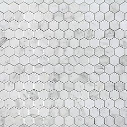 Caramelle Pietrine Hexagonal Dolomiti Bianco Pol Hex Серая Полированная Мозаика 28,9х29,2х7 (2,3х4) см