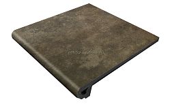 Gres de Aragon Antic Basalto Ступень фронтальная 33x32,5 см