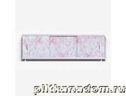 Alavann Оптима Экран для ванн 1,5 м пластик нежно-розовый мрамор (20)