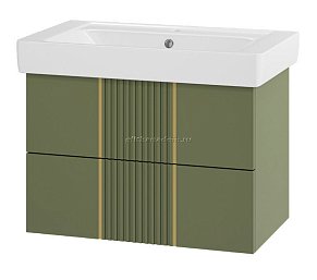 Brevita Vega-80 Тумба подвесная 2 ящ. олива
