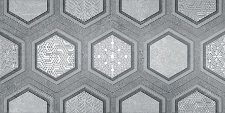 Axima Рона D Серый Матовый Декор 25х50 см