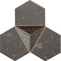 Tubadzin Scoria Black 1 Черная Матовая Мозаика 16,5х19,2 см