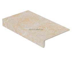 Stroeher Keraplatte Roccia 840 Grigio Ступень прямой угол 29,4х17,5 см